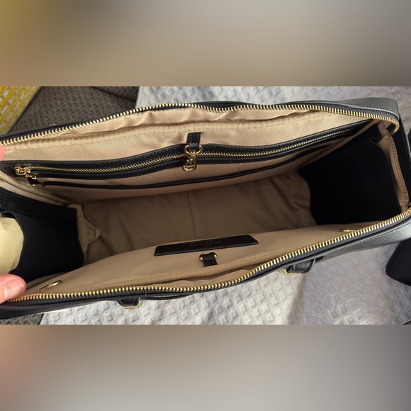 🆕 La Mansio One Half-Pack Modular Travel Bag Black Saffiano Leather Retail $567 - Picture 6 of 8